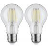 Paulmann 28856 LED Energetická třída (EEK2021) F (A - G) E27 5 W teplá bílá (Ø x v) 60 mm x 108 mm 2 ks