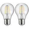 Paulmann 28856 LED Energetická třída (EEK2021) F (A - G) E27 5 W teplá bílá (Ø x v) 60 mm x 108 mm 2 ks