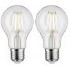 Paulmann 28856 LED Energetická třída (EEK2021) F (A - G) E27 5 W teplá bílá (Ø x v) 60 mm x 108 mm 2 ks