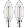 Paulmann 28855 LED Energetická třída (EEK2021) F (A - G) E14 2.7 W teplá bílá (Ø x v) 35 mm x 97 mm 2 ks