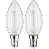 Paulmann 28855 LED Energetická třída (EEK2021) F (A - G) E14 2.7 W teplá bílá (Ø x v) 35 mm x 97 mm 2 ks