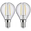 Paulmann 28857 LED Energetická třída (EEK2021) F (A - G) E14 2.7 W teplá bílá (Ø x v) 45 mm x 81 mm 2 ks