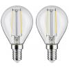 Paulmann 28857 LED Energetická třída (EEK2021) F (A - G) E14 2.7 W teplá bílá (Ø x v) 45 mm x 81 mm 2 ks