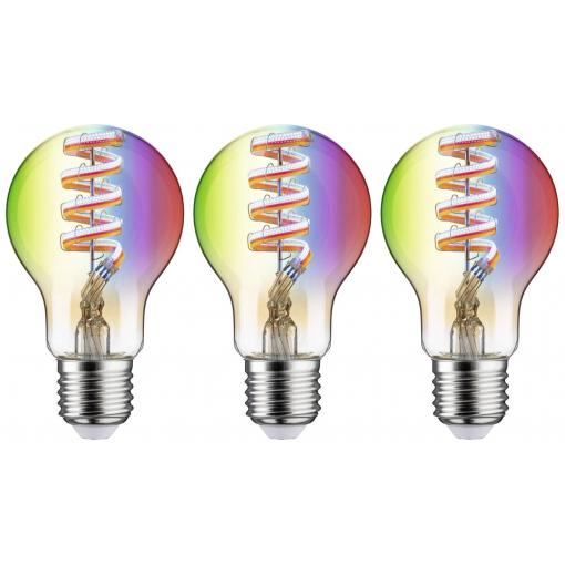 29163 Paulmann Home LED žárovka E27 Energetická třída (EEK2021): G (A - G) 6.3 W RGBW zlatá