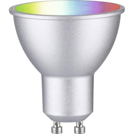 29149 Paulmann Home LED žárovka GU10 Energetická třída (EEK2021): F (A - G) 4.8 W RGBW chrom (matný)