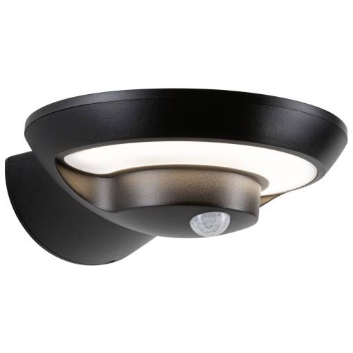 Paulmann Bordola 94855 venkovní solární nástěnné osvětlení s PIR senzorem LED 3.5 W antracitová