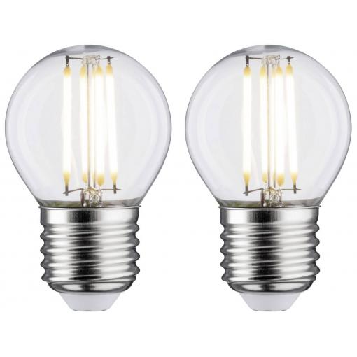Paulmann 28640 LED Energetická třída (EEK2021) F (A - G) E27 5 W teplá bílá (Ø x v) 45 mm x 72 mm 2 ks