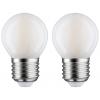 Paulmann 28639 LED Energetická třída (EEK2021) F (A - G) E27 5 W teplá bílá (Ø x v) 45 mm x 78 mm 2 ks