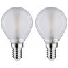 Paulmann 28638 LED Energetická třída (EEK2021) G (A - G) E14 3 W teplá bílá (Ø x v) 45 mm x 78 mm 2 ks