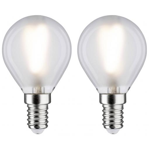Paulmann 28638 LED Energetická třída (EEK2021) G (A - G) E14 3 W teplá bílá (Ø x v) 45 mm x 78 mm 2 ks