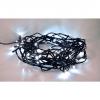 Solight LED venkovní vánoční řetěz, 200 LED, 10m, přívod 5m, 8 funkcí, IP44, studená bílá - 1V06-W