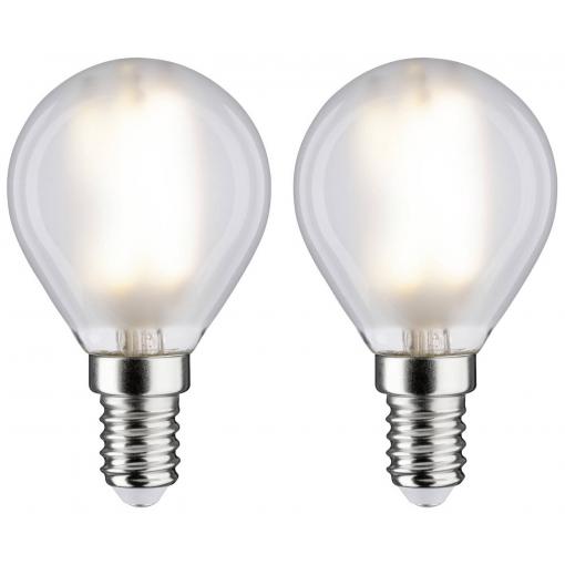 Paulmann 28789 LED Energetická třída (EEK2021) F (A - G) E14 4.5 W teplá bílá (Ø x v) 45 mm x 78 mm 2 ks