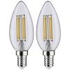 Paulmann 28788 LED Energetická třída (EEK2021) F (A - G) E14 4.5 W teplá bílá (Ø x v) 35 mm x 98 mm 2 ks