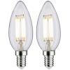Paulmann 28788 LED Energetická třída (EEK2021) F (A - G) E14 4.5 W teplá bílá (Ø x v) 35 mm x 98 mm 2 ks