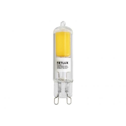Žárovka LED G9 2,2W bílá teplá RETLUX RLL 455