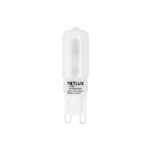 Žárovka LED G9 3,3W bílá teplá RETLUX RLL 460