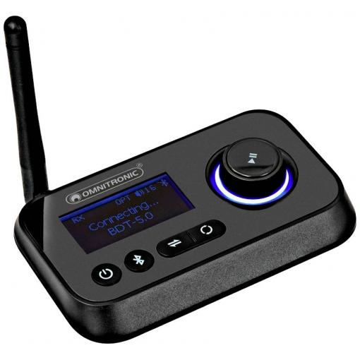 Omnitronic BDT-5.0 hudební vysílač/přijímač Bluetooth® Bluetooth verze: 5.0 30 m