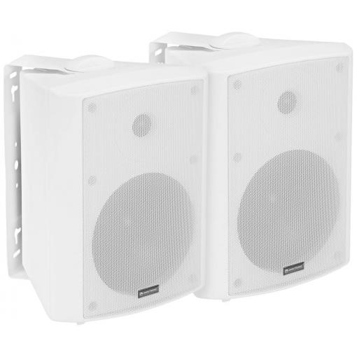 Omnitronic ALP-6A white sada aktivních PA reproduktorů 17 cm 6.5 palec 45 W 2 ks