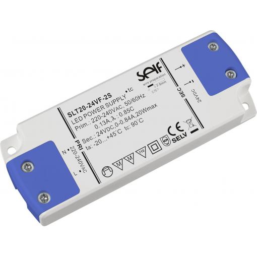 Self Electronics SLT20-24VF-2S napájecí zdroj pro LED konstantní napětí 20 W 0.84 A 24 V bez možnosti stmívání 1 ks