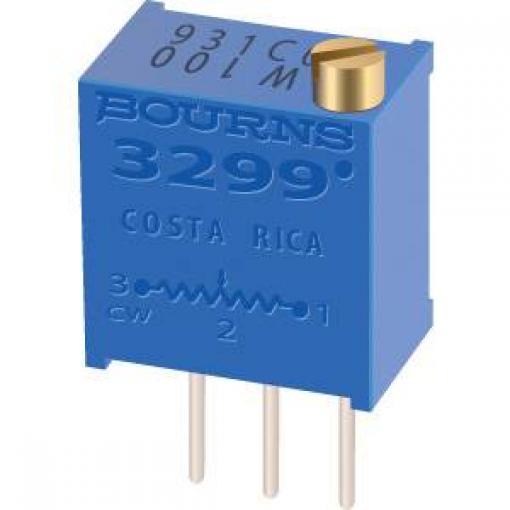 Bourns 3299W-1-104LF cermetový trimr 25cestný lineární 0.5 W 100 kΩ 9 ° 1 ks
