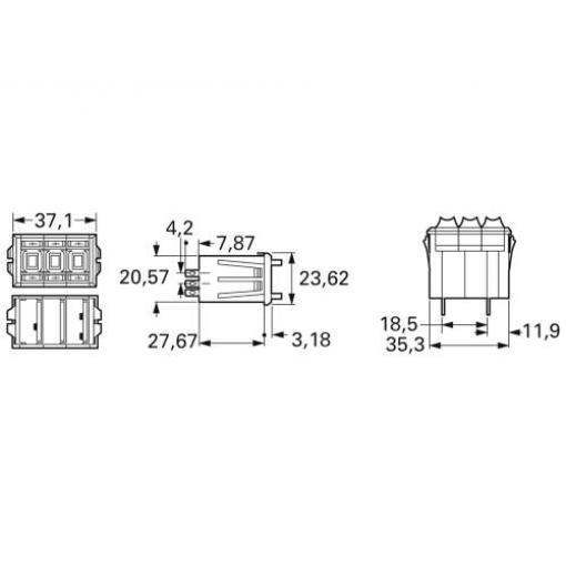 Bourns 3683S-1-103L cermetový potenciometr, 2 W, 10 kΩ, 1 ks
