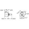 Bourns 3590S-2-203L precizní potenciometr, 2 W, 20 kΩ, 1 ks