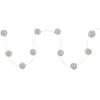 LED řetěz stříbrné koule Retlux RXL 238, 10 LED, teplá bílá