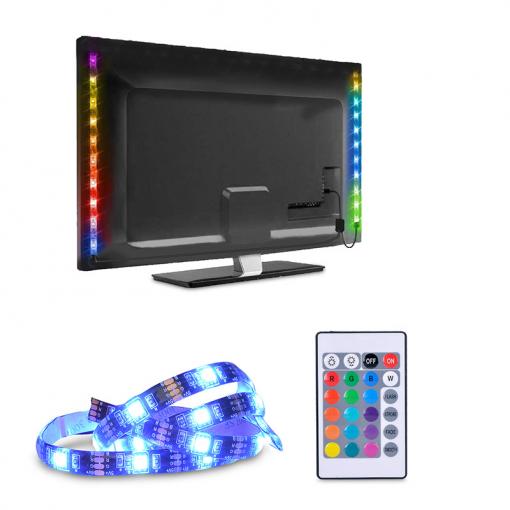 LED RGB pásek Solight WM504 pro TV, 2× 50 cm, USB, dálkový ovladač