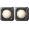 RGB LED lampy samolepicí s dálkovým ovládáním, 2 ks, černá