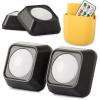 RGB LED lampy samolepicí s dálkovým ovládáním, 2 ks, černá