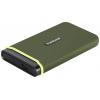 Transcend ESD380C 500 GB, externí SSD disk, USB-C™ (USB 3.2 Gen 2), armádní zelená