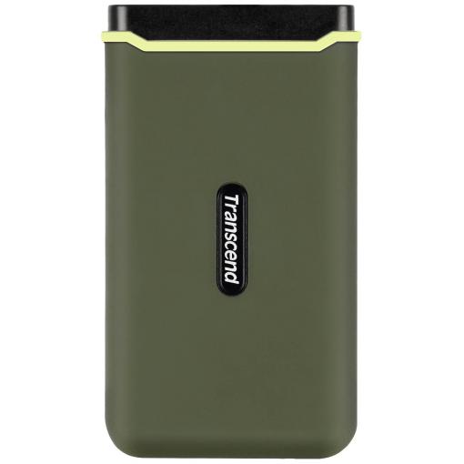Transcend ESD380C 500 GB, externí SSD disk, USB-C™ (USB 3.2 Gen 2), armádní zelená