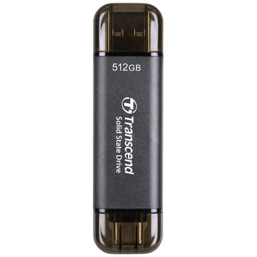 Transcend ESD310C 512 GB, externí SSD disk, USB 3.2 (Gen 2) , USB-C®, černá