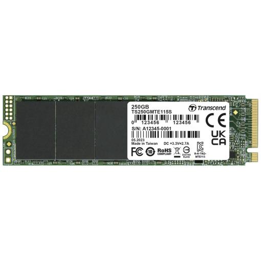 Transcend 115S 250 GB interní SSD disk NVMe/PCIe M.2 PCIe NVMe 3.0 x4 Retail TS250GMTE115S