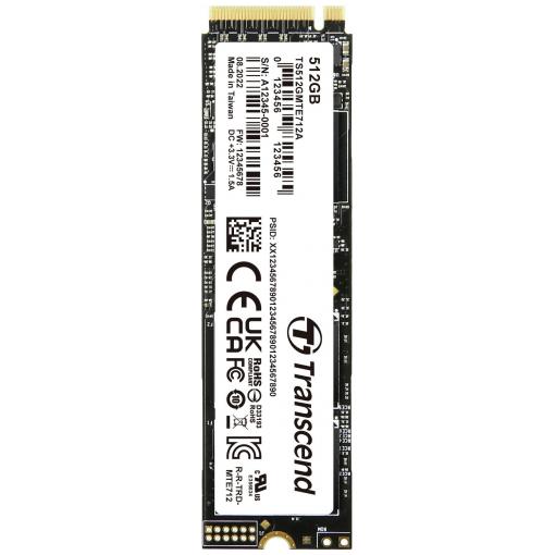 Transcend MTE712A 512 GB interní SSD disk NVMe/PCIe M.2 PCIe NVMe 4.0 x4 Industrial TS512GMTE712A