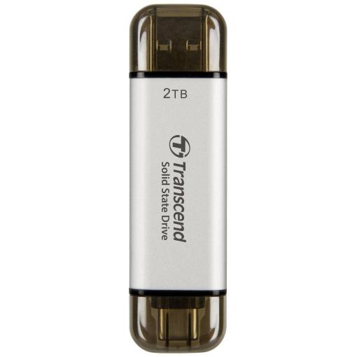 Transcend ESD310S 2 TB, externí SSD disk, USB 3.2 (Gen 2) , USB-C®, stříbrná