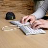 R-GO Tools Split Break Bluetooth® klávesnice US anglická, QWERTY bílá ergonomická