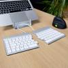 R-GO Tools Split Break Bluetooth® klávesnice US anglická, QWERTY bílá ergonomická