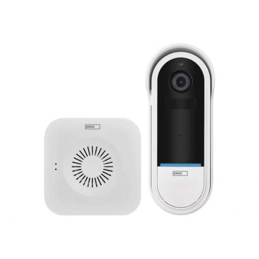 GoSmart domovní bezdrátový bateriový videozvonek EMOS H4032 IP-15S s WiFi