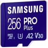 Samsung PRO Plus paměťová karta microSDXC 256 GB A2 Application Performance Class, v30 Video Speed Class, UHS-I vč. SD adaptéru