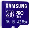 Samsung PRO Plus paměťová karta microSDXC 256 GB A2 Application Performance Class, v30 Video Speed Class, UHS-I vč. SD adaptéru