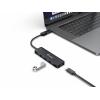 Equip 128959 USB Hub 5 portů USB-A USB 3.0 5 GBit/s s konektorem USB C černá Hub + USB-C-adapter