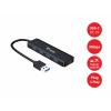 Equip 128959 USB Hub 5 portů USB-A USB 3.0 5 GBit/s s konektorem USB C černá Hub + USB-C-adapter