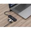Equip 128959 USB Hub 5 portů USB-A USB 3.0 5 GBit/s s konektorem USB C černá Hub + USB-C-adapter