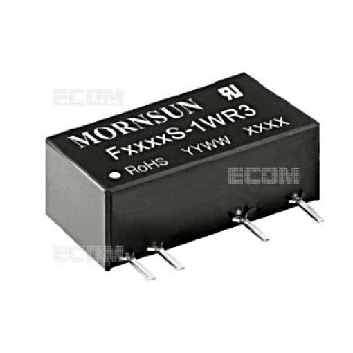 DC/DC měnič F2415S-1WR3, 24 V → 15 V / 67 mA, SIP7