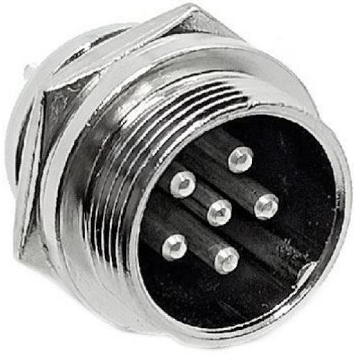 GX20 konektor 6pin panelový h_d577d
