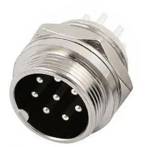 GX20 konektor 8pin panelový h_d577f