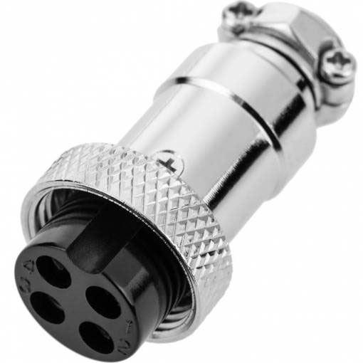 GX20 zdířka 4kolíková na kabel h_d577n