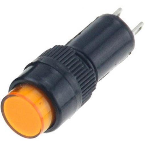 Kontrolka LED 12V NXD-211 oranžová, průměr 12mm