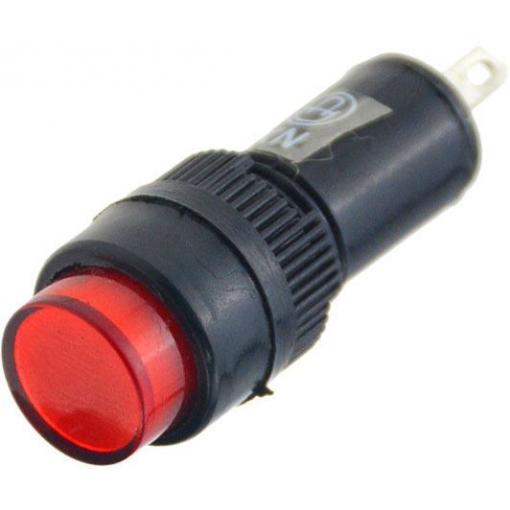 Kontrolka LED 230 V NXD-211, červená, průměr 12 mm